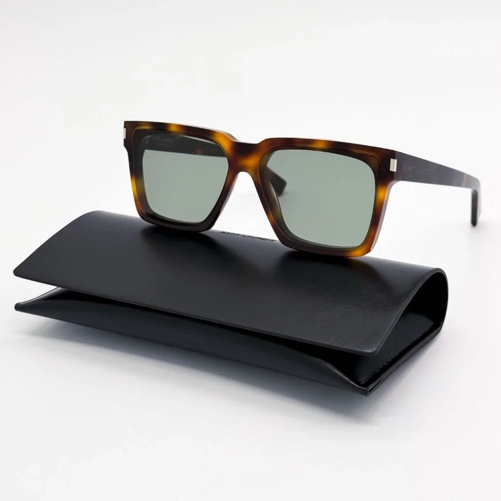 NEW SAINT LAURENT SL610 003 UNISEX HAVANA GREEN SAINT LAURENT SL 610 003